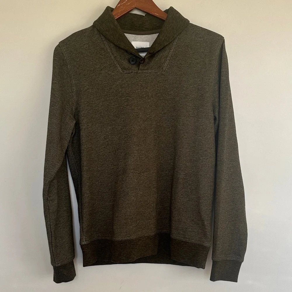 Billy Reid Dark Olive Turtleneck Sweater - Picture 2 of 10